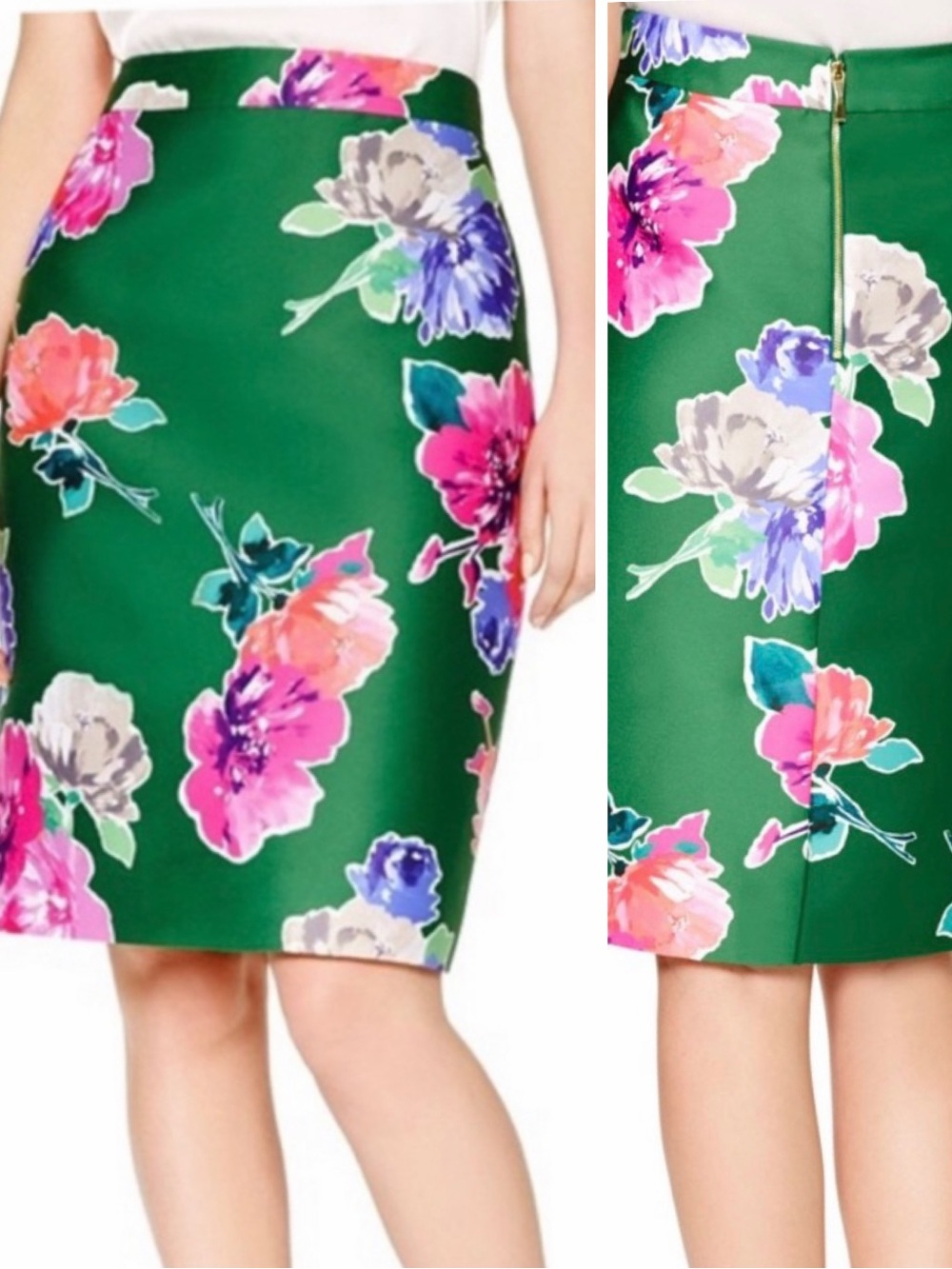 Kate Spade Blooms Marit Floral Pencil Skirt